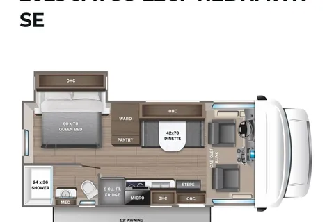 2025 Jayco Redhawk 22CF sleeps 6