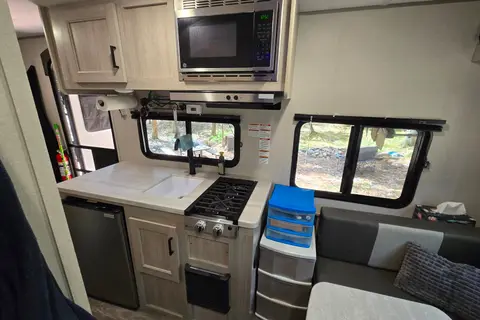 Trevor and Jerrica's Forest River Aurora 15Rdx Travel Trailer