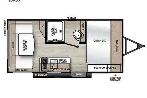Trevor and Jerrica's Forest River Aurora 15Rdx Travel Trailer