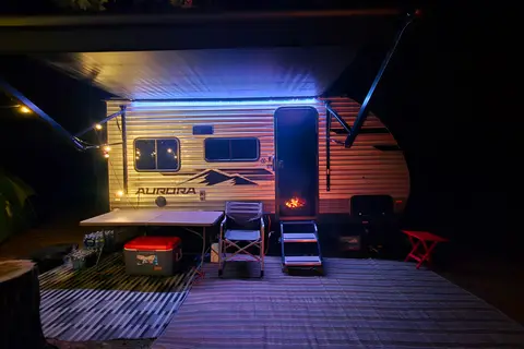 Trevor and Jerrica's Forest River Aurora 15Rdx Travel Trailer