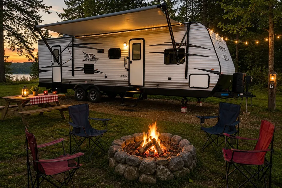 Carlson Family Jayco Jay flight Travel Trailer