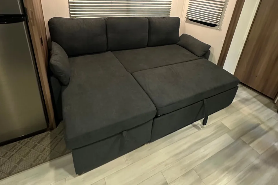 Michael 's bunkhouse trailer with KING bed