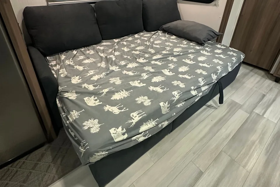Michael 's bunkhouse trailer with KING bed