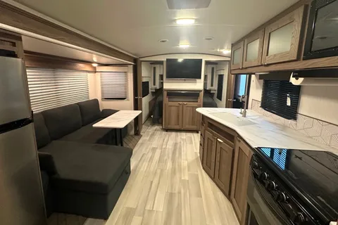 Michael 's bunkhouse trailer with KING bed