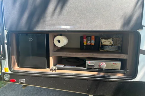 Michael 's bunkhouse trailer with KING bed