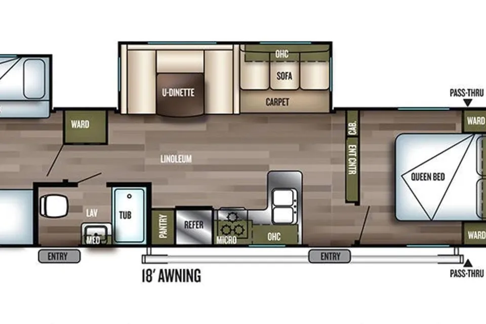 Fireside RV's 2019 Forest River Salem 32BHDS Bunkhouse - LMI1558