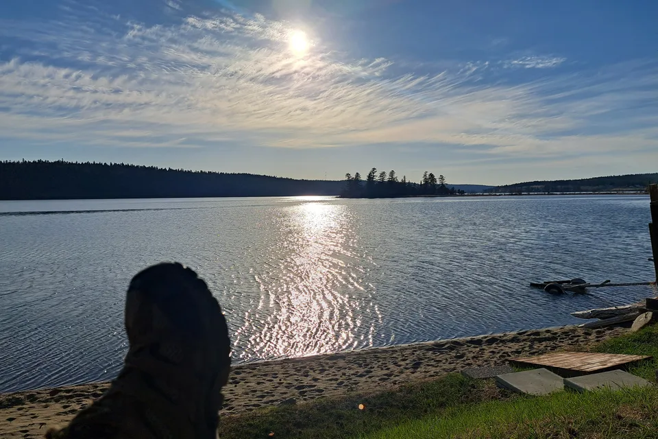 For Sale, FIRCREST Lot 10 Waterfront with sandy beach & 38' 2018 Trailer