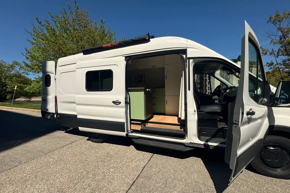 IRAJ | Off-Grid Home & Office | Ford Transit 350 Diesel, High Roof Extended