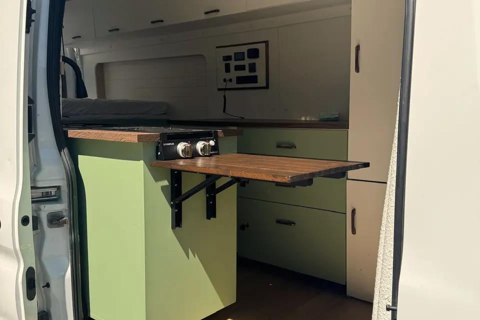 IRAJ | Off-Grid Home & Office | Ford Transit 350 Diesel, High Roof Extended