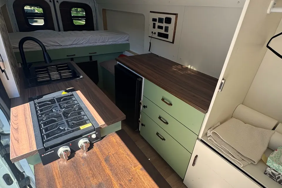 IRAJ | Off-Grid Home & Office | Ford Transit 350 Diesel, High Roof Extended