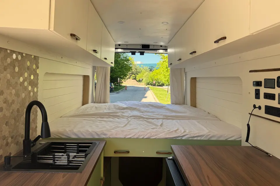 IRAJ | Off-Grid Home & Office | Ford Transit 350 Diesel, High Roof Extended