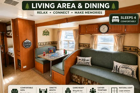 Sleeps 10 Bunkhouse RV – Built for Family Adventures, Bikes, Games & Campfire Nights 🌲🔥