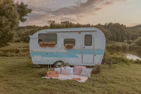 Ramona, a Retro Shasta Airflyte Travel Trailer (DELIVERY ONLY)