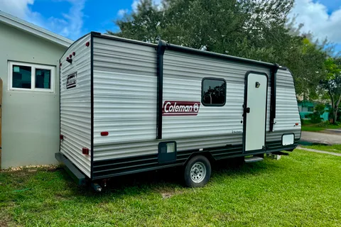 Cozy Coleman Lantern Travel Trailer
