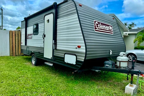 Cozy Coleman Lantern Travel Trailer