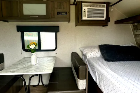 Cozy Coleman Lantern Travel Trailer