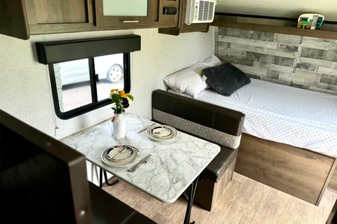 Cozy Coleman Lantern Travel Trailer