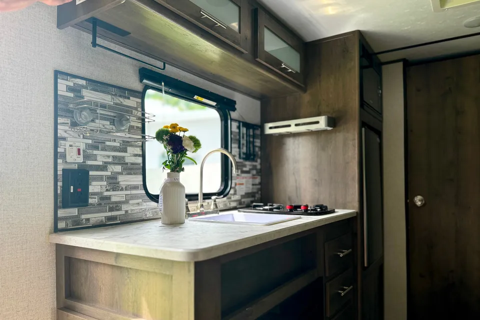 Cozy Coleman Lantern Travel Trailer