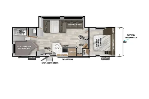 Salem 26 ICE (ICE2). 33 ft, Travel trailer Sleeps 8