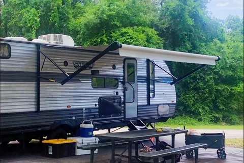 Joe And Carol's 33' Forest River Family Travel Trailer sleeps 8