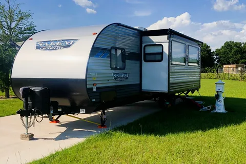 Joe And Carol's 33' Forest River Family Travel Trailer sleeps 8