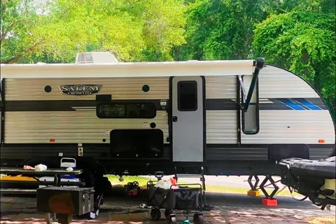 Joe And Carol's 33' Forest River Family Travel Trailer sleeps 8