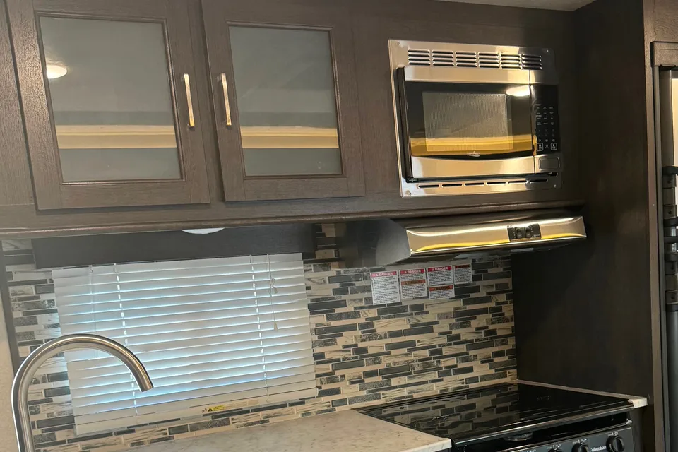 Two bedroom Forest River Travel Trailer bunkhouse sleeps 10