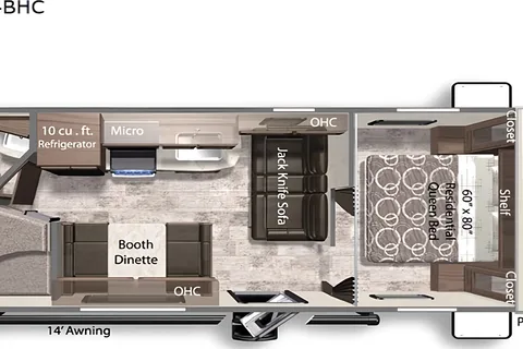 Brand new Dutchmen Colorado 2024 24 bhc Travel Trailer