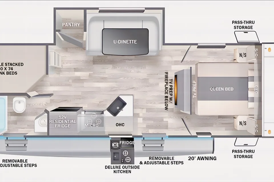 2023 Alpha Wolf - Bunkhouse, Private Suite, & Outdoor Kitchen!