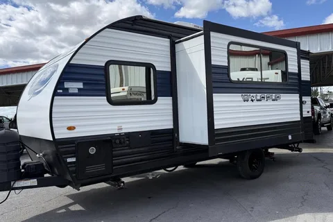 Heather's Forest River charokee wolf pup Travel Trailer