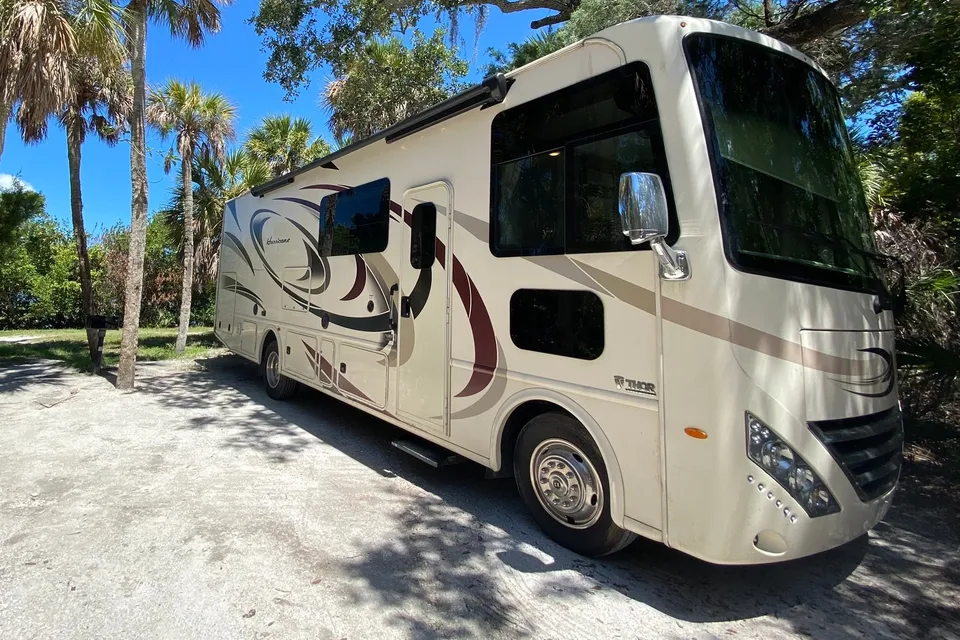 Luxury RV Camping - Thor Hurricane Class A