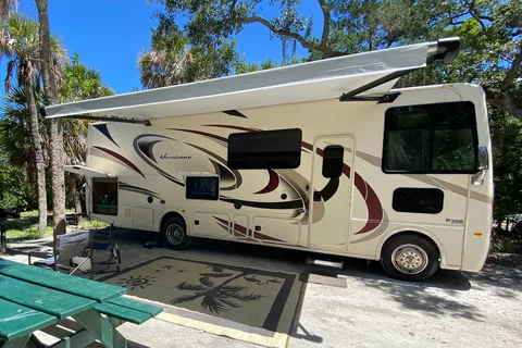 Luxury RV Camping - Thor Hurricane Class A