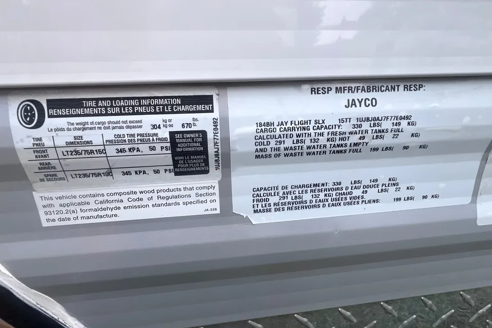 Jay Flight 184bh Travel Trailer