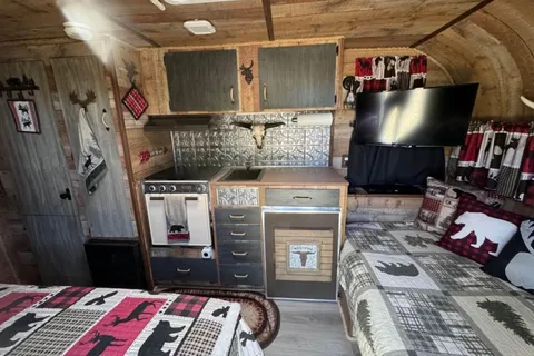 RUSTIC CABIN ON WHEELS!!