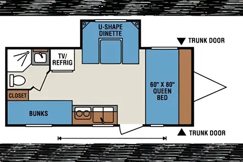 902 RV Rentals K-Z Spree Escape Travel Trailer