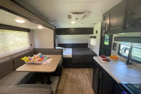 Jenny's Forest River M-17 wolf pup Travel Trailer LS22