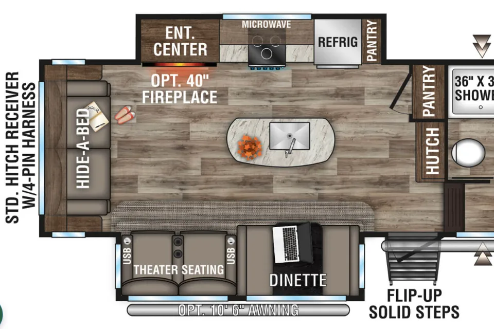 Robert's KZ D283RLT Fifth Wheel