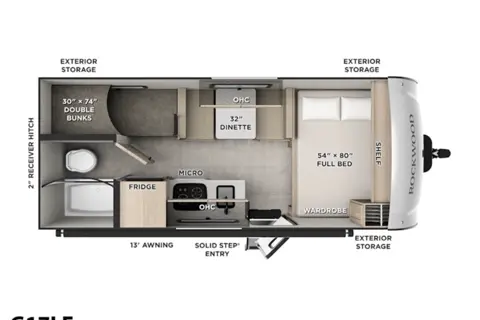 Lightweight & Easy-Tow Family Bunkhouse Sleeps 5-6