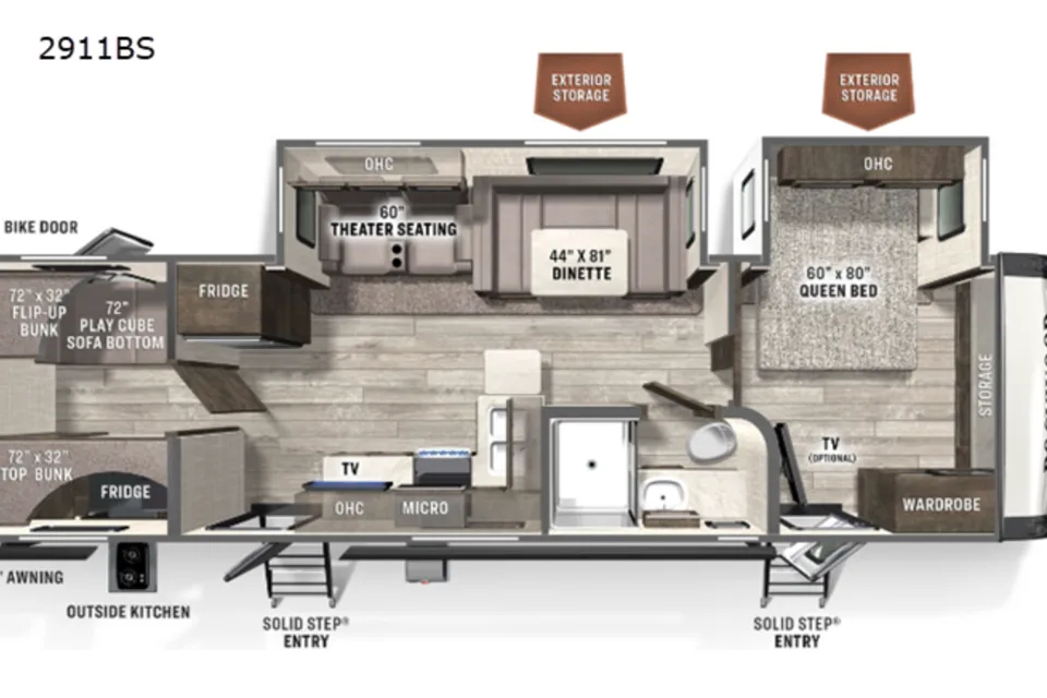 Diego's Dream Rockwood Ultra Lite 2911 BS Travel Trailer