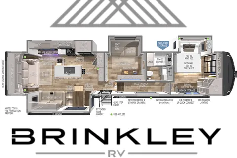 Brinkley Z 3610 2024 | Selette à Louer/Fifth Wheel for Rent| Rabais Longs Séjours/Long Stay Rebate