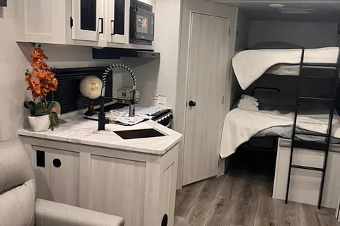 Glamp in Style — 2024 Longitude 285BH with Dual AC & Bunks!