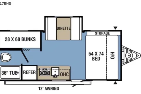 2022 Coachmen Clipper Ultra Lite 17BHS