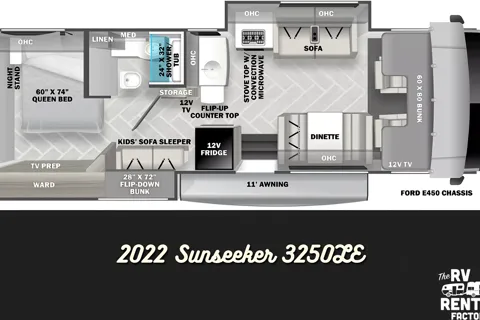 C01 - 10 Person w/ Bunk - The RV Rental Factory
