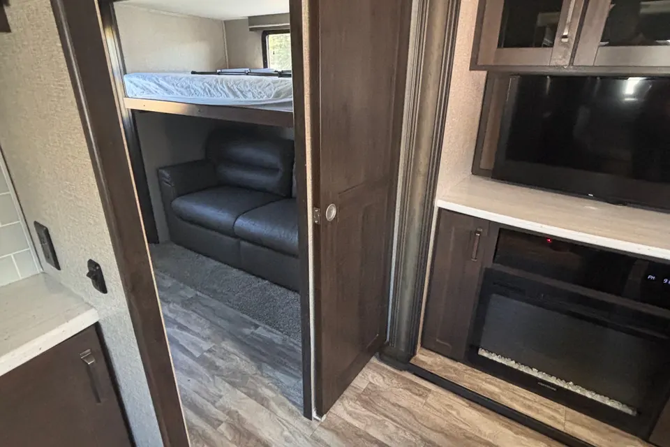 Grand Design Family Bunkhouse with Comfortable Bunk Mattresses