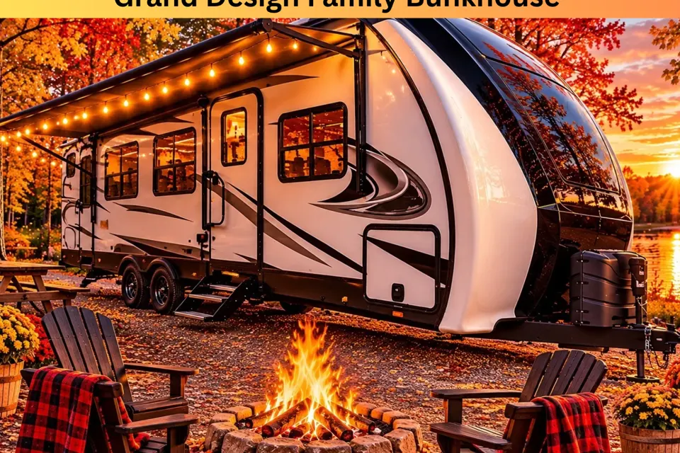 Grand Design Family Bunkhouse with Comfortable Bunk Mattresses