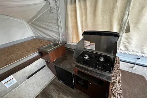 Great modern light weight travel trailer