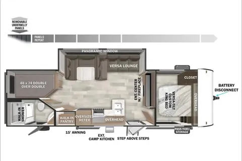 Megan & Owen’s Forest River WILDWOOD X-LITE 263BHXL Travel Trailer