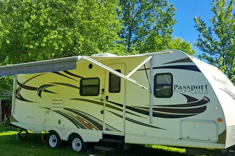 Belle River's Keystone Passport Travel Trailer