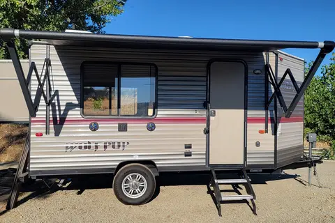 blake's Forest River cherokee wolf pup Travel Trailer