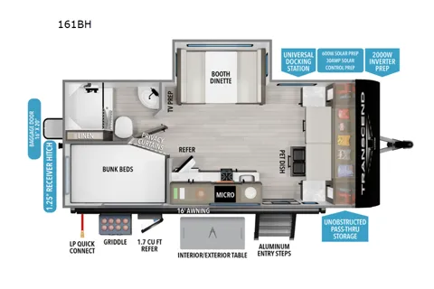 KAMPFIRE 🔥 - Grand Design Transcend One (161BH) Travel Trailer